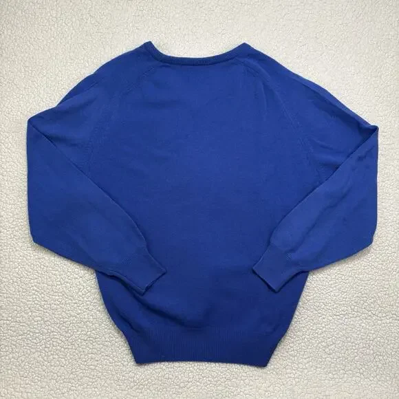 Vintage Golf Wool Sweater St Andrews Scotland Lyle & Scott Tom Morris V Neck